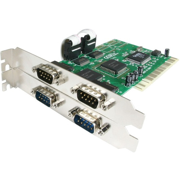 StarTech.com 4 Port PCI RS232 Serial adapter card - PCI - serial - 4 ports - Add 4 high-speed RS-232 serial ports to your PC through a PCI expansion slot - pci serial card - pci serial adapter - pci rs232 -rs232 card