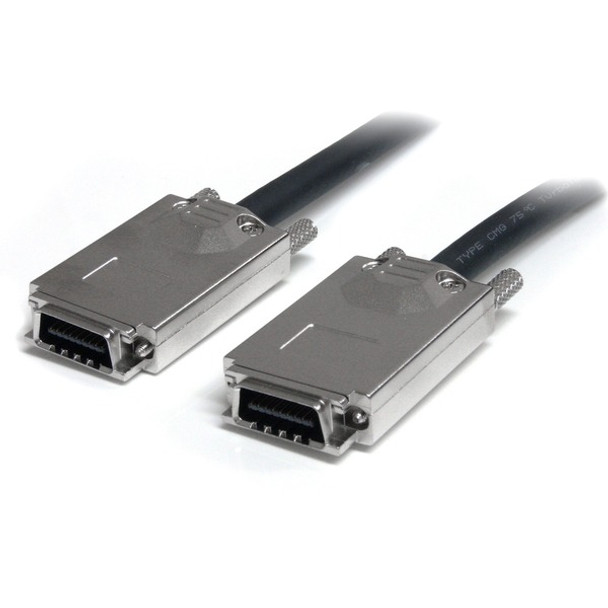 StarTech.com 100cm Serial Attached SCSI SAS Cable - SFF-8470 to SFF-8470 - erial Attached SCSI (SAS) external cable - 4-Lane - 4x InfiniBand - 4x InfiniBand - Provide reliable, high-performance drive and backplane connectivity
