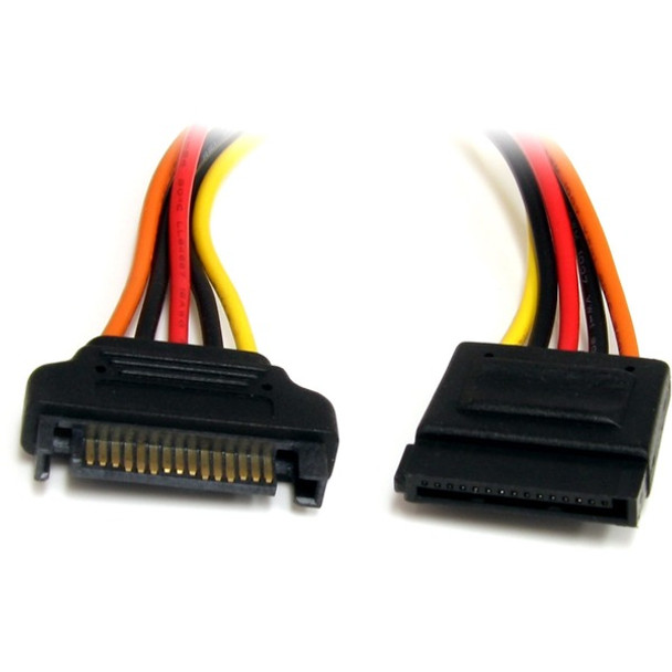 StarTech.com 12in 15 Pin SATA Power Extension Cable - Extend a SATA Power Connection by up to 12in - sata power extension cable - sata power extension cord - sata power extender -sata power male to female