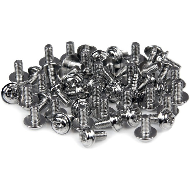 StarTech.com Computer Screws M3 x 1/4in Long Standoff - 50 Pack - Computer Assembly Screw - 0.20" - Pan, Hex - Philips - Steel - Silver - 50 / Pack - TAA Compliant