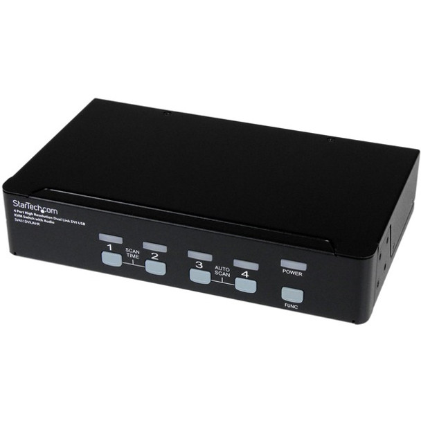 StarTech.com 4 Port High Resolution USB DVI Dual Link KVM Switch with Audio - Control up to 4 high resolution multimedia computers from a single console - usb kvm switch - DVI KVM Switch - USB DVI KVM Switch -dvi dual link kvm