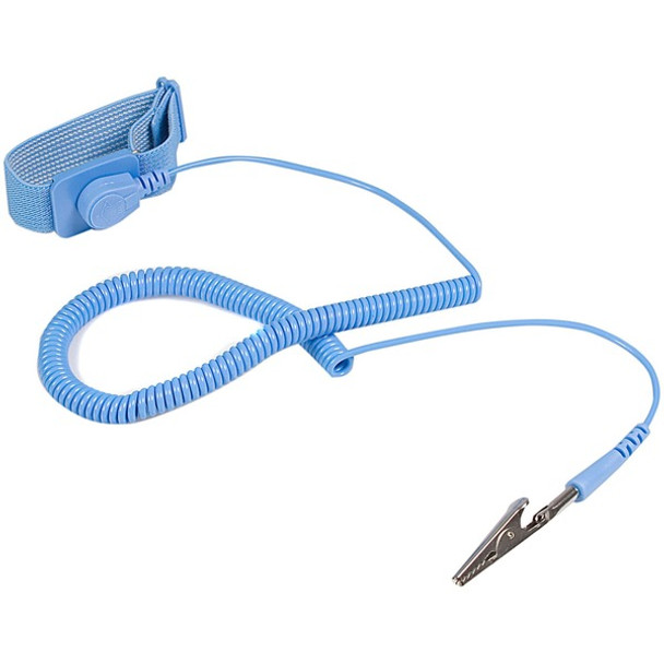 StarTech.com ESD Anti Static Wrist Strap Band with Grounding Wire - AntiStatic Wrist Strap - Anti-static wrist band - Prevents dangerous electrostatic buildup while working on electronics