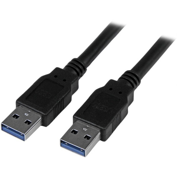 StarTech.com 6 ft Black SuperSpeed USB 3.0 (5Gbps) Cable A to A - M/M - Connect USB 3.2 Gen1 A devices to a USB hub or to your computer