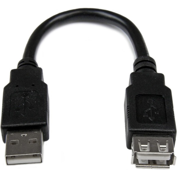 StarTech.com 6in USB 2.0 Extension Adapter Cable A to A - M/F - Extends the length your current USB device cable by 6 inches - 6 inch usb a to a extension cable - 6in usb a male to a female cable - 6in usb 2.0 extension cord
