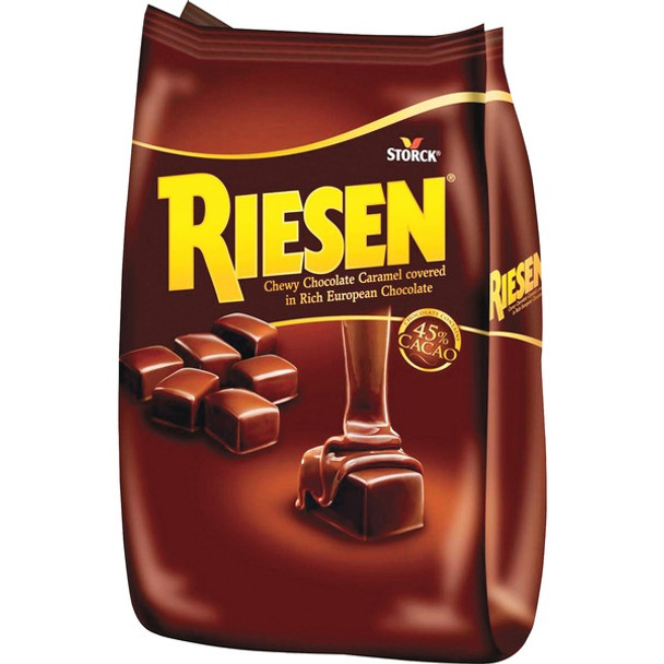 Riesen Storck Chewy Chocolate Caramels - Cacao, Caramel - Individually Wrapped - 1.87 lb - 1 / Bag