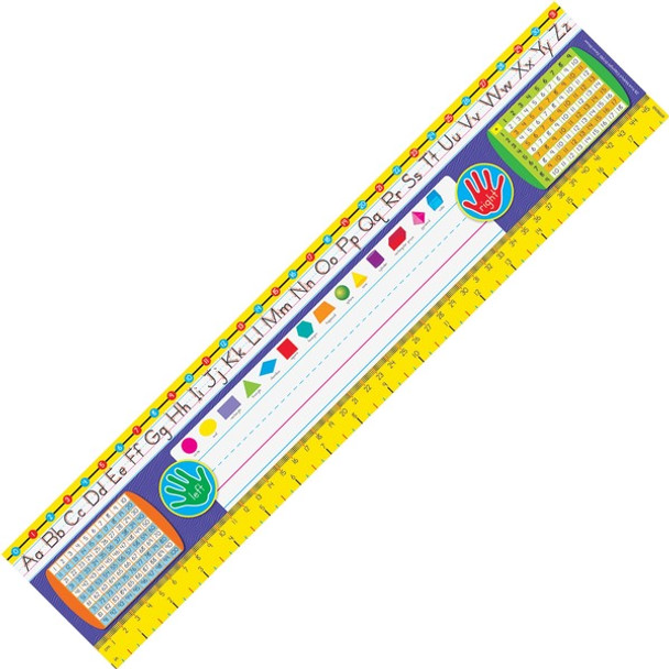 Trend Gr 2-3 Desk Toppers Reference Name Plates - 3.75" Height x 18" Width x 16" Length - Multicolor - 36 / Pack