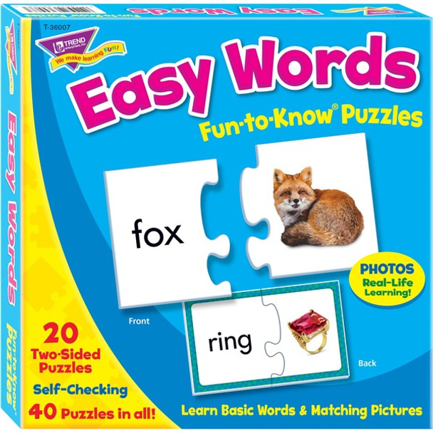 Trend Easy Words Fun to Know Puzzles - 40 Piece