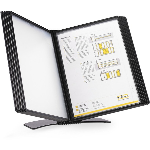 Djois by Tarifold Compact Desktop Document Display - Desktop - 10 Pockets - Support Letter 8.50" x 11" Media - Flexible, Ergonomic, Dual Sided - 1 Each