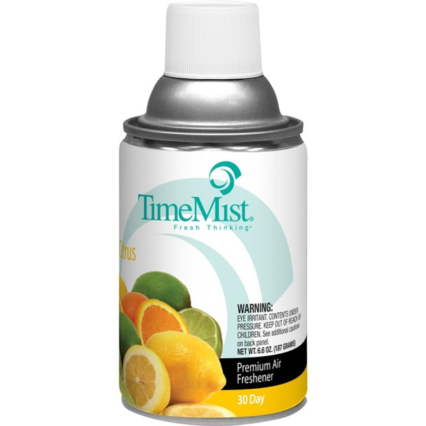 TimeMist Metered 30-Day Citrus Scent Refill - Spray - 6000 ftÃƒâ€šÃ‚Â³ - 6.6 fl oz (0.2 quart) - Citrus - 30 Day - 1 Each - Long Lasting, Odor Neutralizer