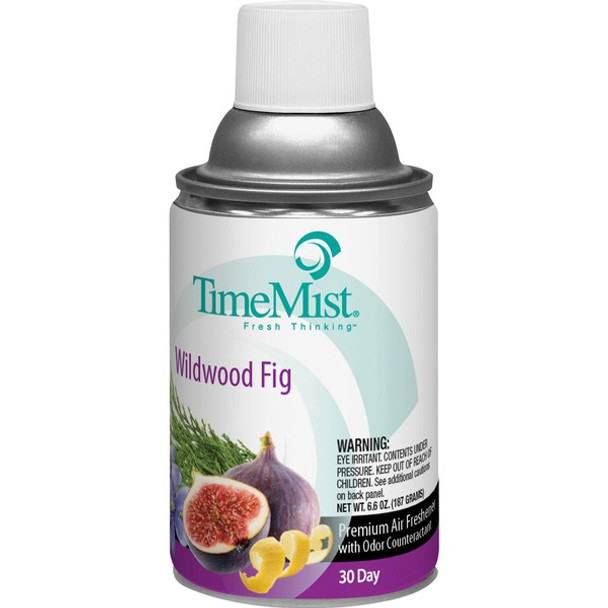 TimeMist Metered 30-Day Wildwood Fig Scent Refill - Spray - 6000 ftÃƒâ€šÃ‚Â³ - 6.6 fl oz (0.2 quart) - Wildwood Fig - 30 Day - 1 Each - Odor Neutralizer, Long Lasting