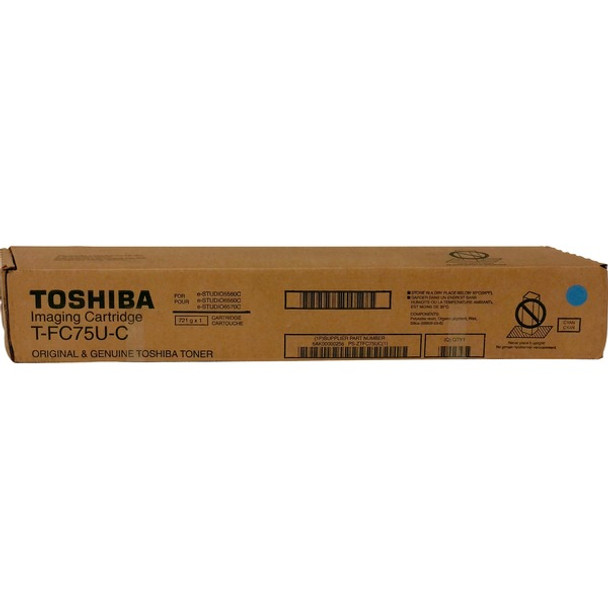 Toshiba Original Standard Yield Laser Toner Cartridge - Cyan - 1 Each - 29500 Pages