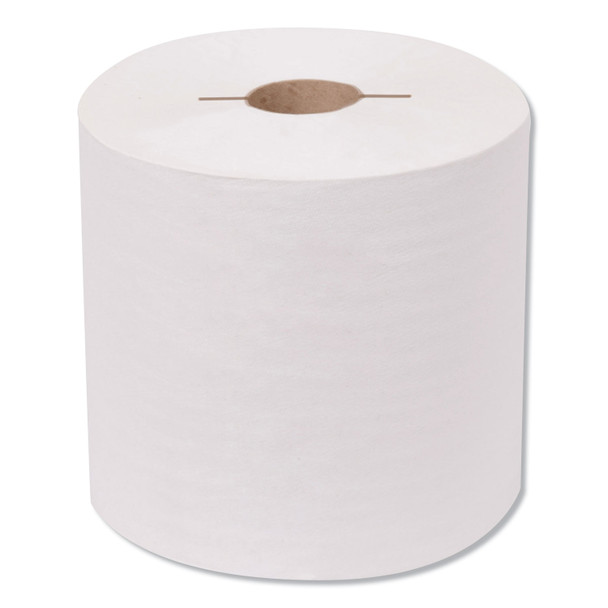 Premium Hand Towel Roll, Notched, 1-Ply, 7.5" x 600 ft, White, 720/Roll, 6 Rolls/Carton