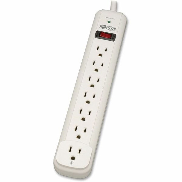 Tripp Lite by Eaton Protect It! 7-Outlet Surge Protector 25 ft. Cord 1080 Joules Diagnostic LED Light Gray Housing - 7 x NEMA 5-15R - 1800 VA - 1080 J - 120 V AC Input - 120 V AC Output