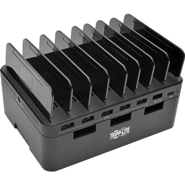 Tripp Lite by Eaton 7-Port USB Charging Station with Quick Charge 3.0 USB-C Port Device Storage 5V 4A (60W) USB Charge Output - 60 W Output Power - 120 V AC, 230 V AC Input Voltage - 5 V DC Output Voltage - 3 A Output Current