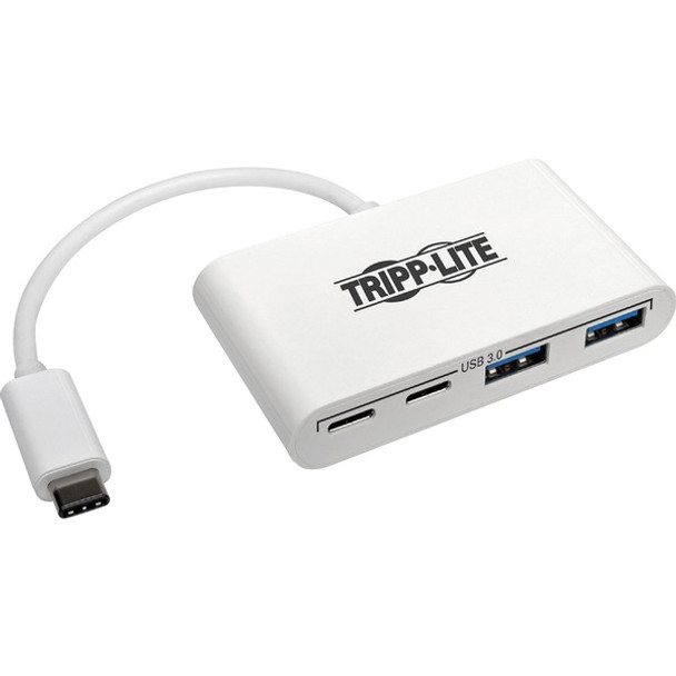 Tripp Lite by Eaton 4-Port USB 3.1 Gen 1 Portable Hub, USB-C to (x2) USB-A and (x2) USB-C - USB Type C - External - 4 USB Port(s) - 2 USB 3.0 Port(s) - 2 USB 3.1 Port(s)