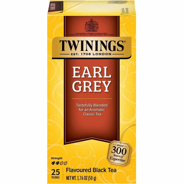 Twinings of London Earl Grey Black Tea Bag - 25 Cup - 25 / Box