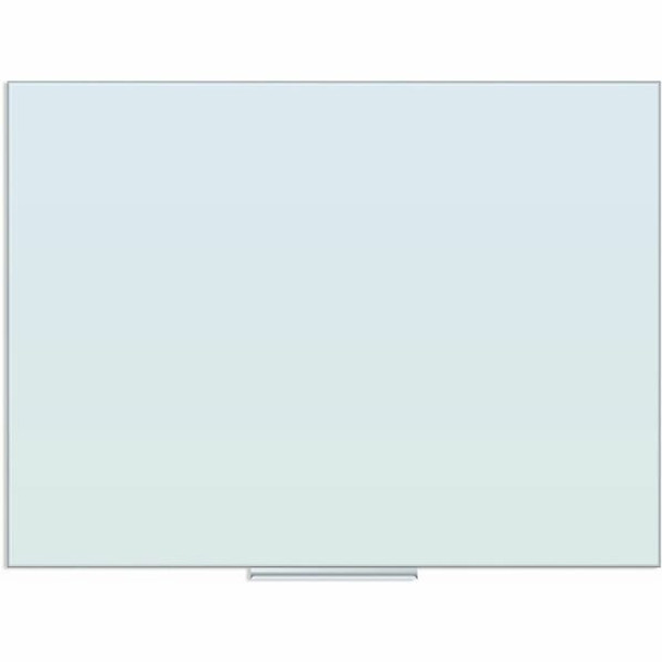 U Brands Floating Glass Dry Erase Board - 35" (2.9 ft) Width x 47" (3.9 ft) Height - Frosted White Tempered Glass Surface - Rectangle - Horizontal/Vertical - 1 Each