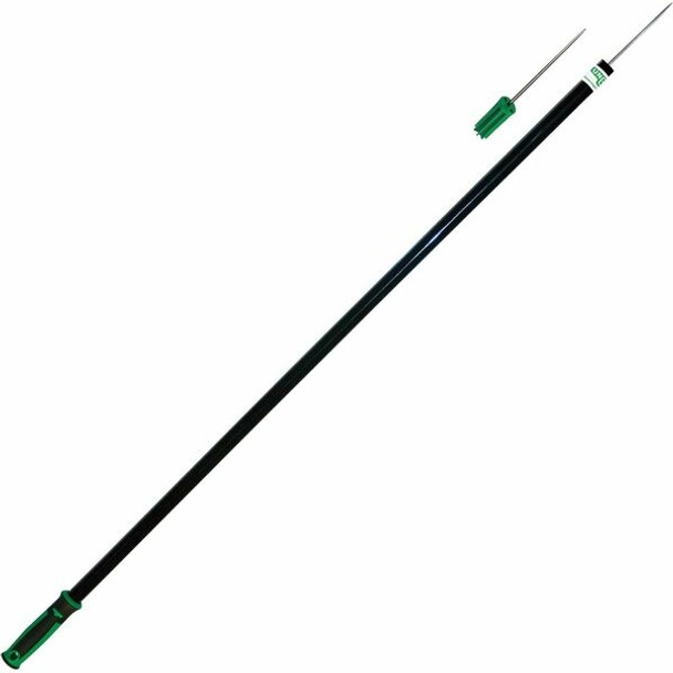 Unger No-Touch Trash/Paper Picker - 42" Reach - Ergonomic Handle, Durable - Steel - Black, Green - 1 Each