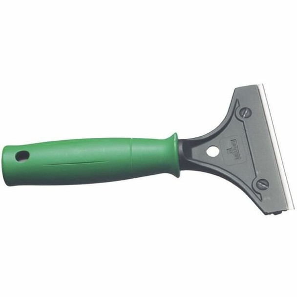 Unger ErgoTec Scraper - 4" Steel Blade - 7.87" Handle - Ergonomic Handle - Green