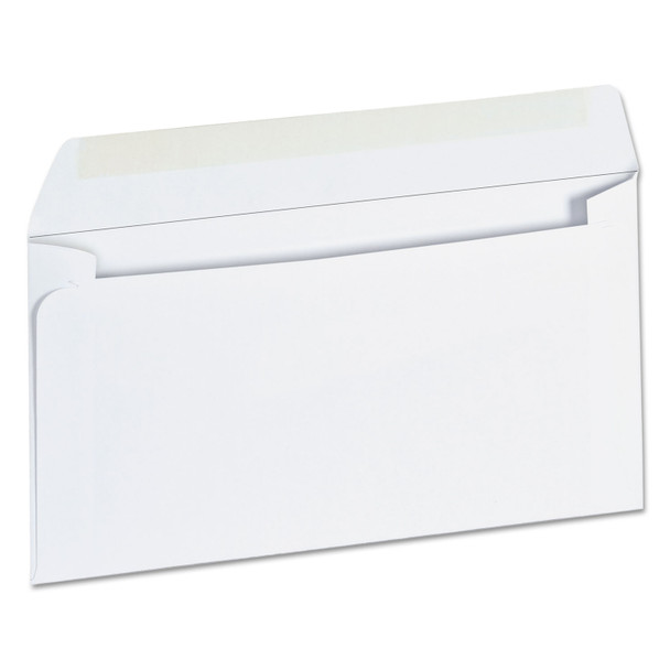 Open-Side Business Envelope, #6 3/4, Square Flap, Gummed Closure, 3.63 x 6.5, White, 500/Box