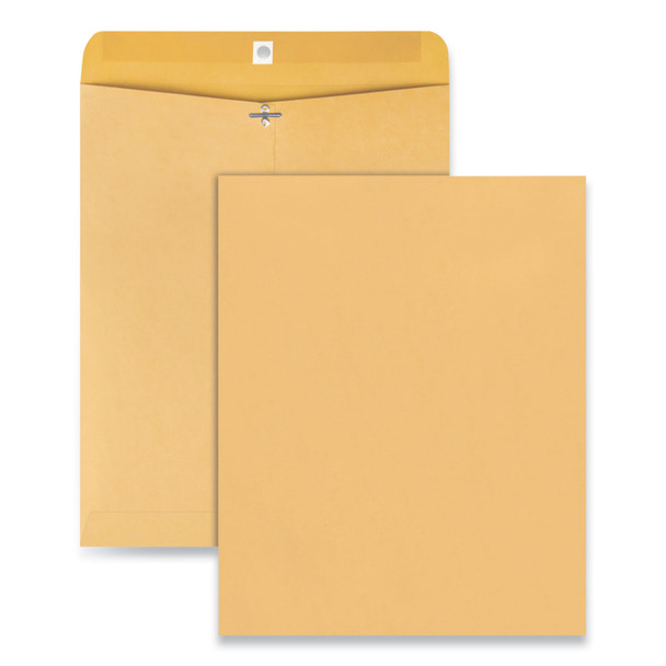 Kraft Clasp Envelope, #105, Square Flap, Clasp/Gummed Closure, 11.5 x 14.5, Brown Kraft, 100/Pack