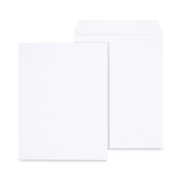 Peel Seal Strip Catalog Envelope, #13 1/2, Square Flap, Self-Adhesive Closure, 10 x 13, White, 100/Box