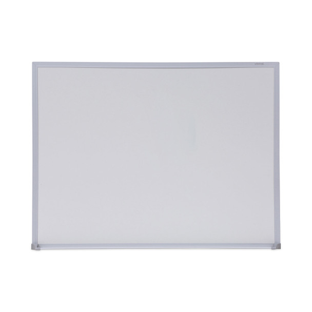 Melamine Dry Erase Board with Aluminum Frame, 24 x 18, White Surface, Anodized Aluminum Frame