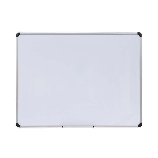 Magnetic Steel Dry Erase Marker Board, 48 x 36, White Surface, Aluminum/Plastic Frame