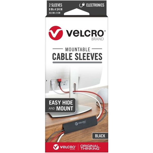 VELCRO&reg; Mountable Cable Sleeves - Cable Sleeve - Black - 2