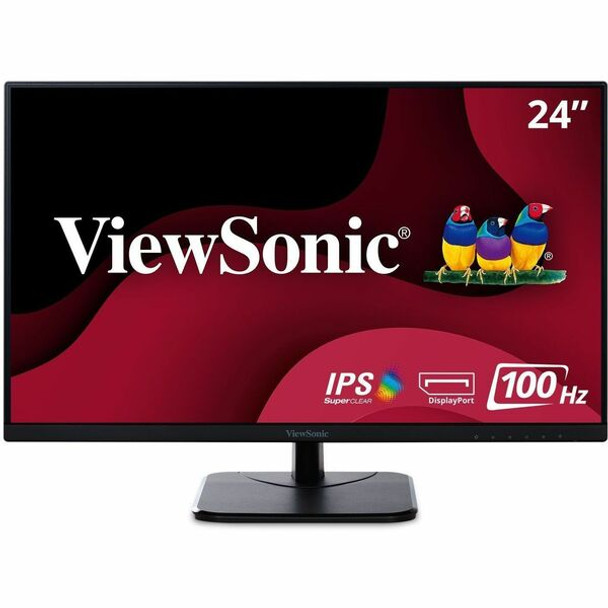 ViewSonic VA2456-MHD 24 Inch IPS 1080p Monitor with 100Hz, Ultra-Thin Bezels, HDMI, DisplayPort and VGA Inputs for Home and Office - VA2456-MHD - IPS 1080p Monitor with 100Hz, Ultra-Thin Bezels, HDMI, DisplayPort and VGA - 250 cd/m&#178; - 24"