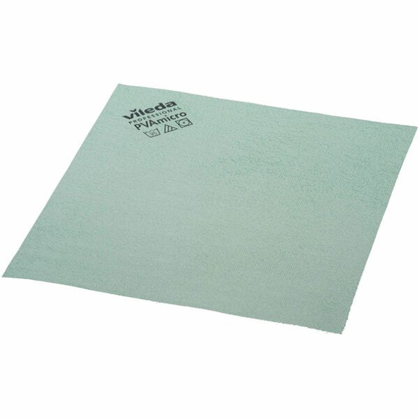 Vileda Professional PVAmicro Cleaning Cloths - Concentrate - 15" Length x 14" Width - 20 / Pack - Green