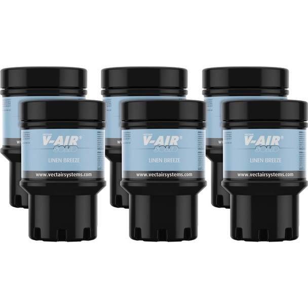 Vectair Systems V-Air MVP Dispenser Fragrance Refill - Spray - 6000 ftÃƒâ€šÃ‚Â³ - Linen - 60 Day - 6 / Carton - Odor Neutralizer