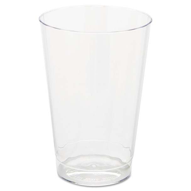 Classic Crystal Plastic Tumblers, 12 oz, Clear, Fluted, Tall, 20 Pack, 12 Packs/Carton