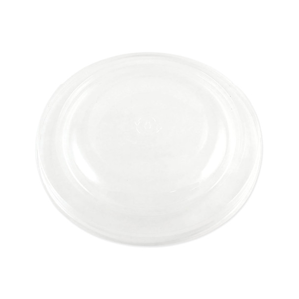 PLA Lids for Fiber Bowls, 7.5" Diameter x 1"h, Clear, Plastic, 300/Carton