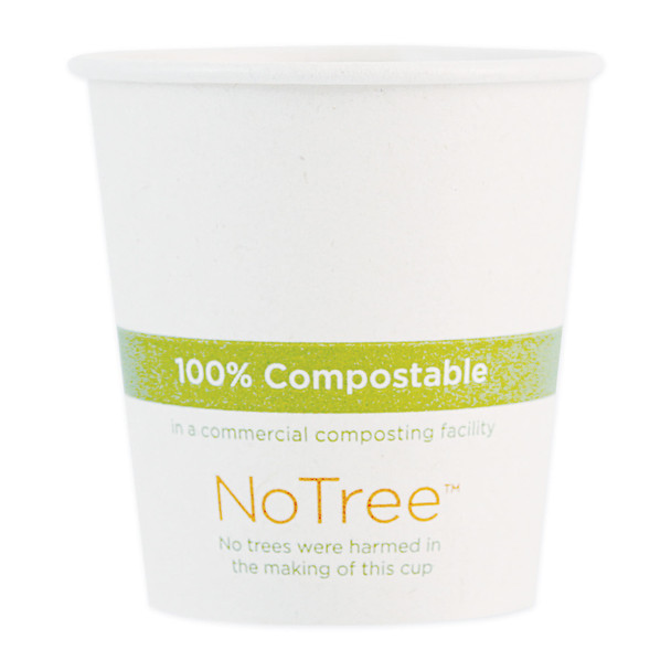 NoTree Paper Hot Cups, 10 oz, Natural, 1,000/Carton