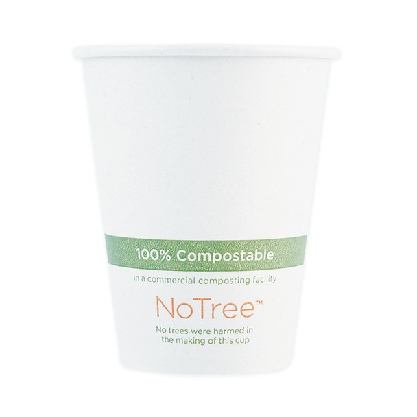 NoTree Paper Hot Cups, 4 oz, Natural, 1,000/Carton