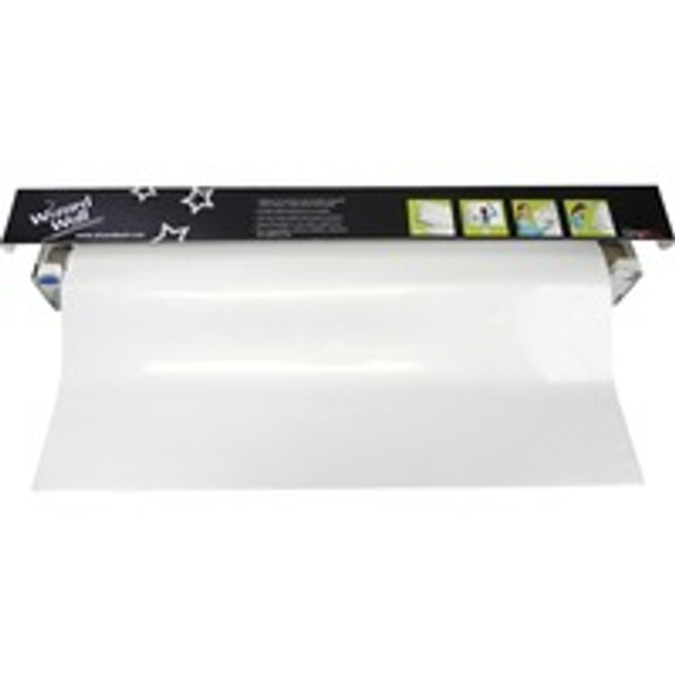Wizard Wall Jumbo Dry Erase Film Cartridge - 27.5" (2.3 ft) Width x 480" (40 ft) Length - White - 1 Each