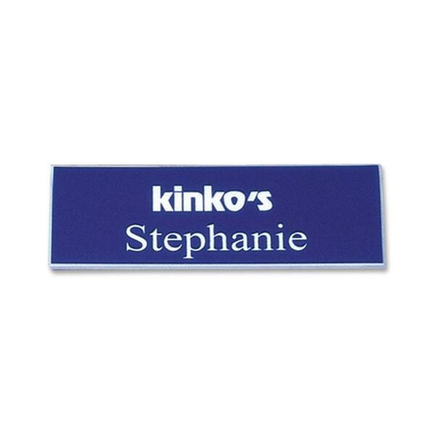 Xstamper Standard Logo Name Badges - 1 Each - 3" Width x 0.8" Height - Plastic