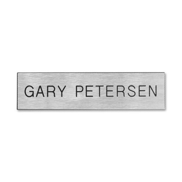 Xstamper Xecutives Name Plates - 1 Each - 8" Width x 2" Height - Wall Mountable - Plastic