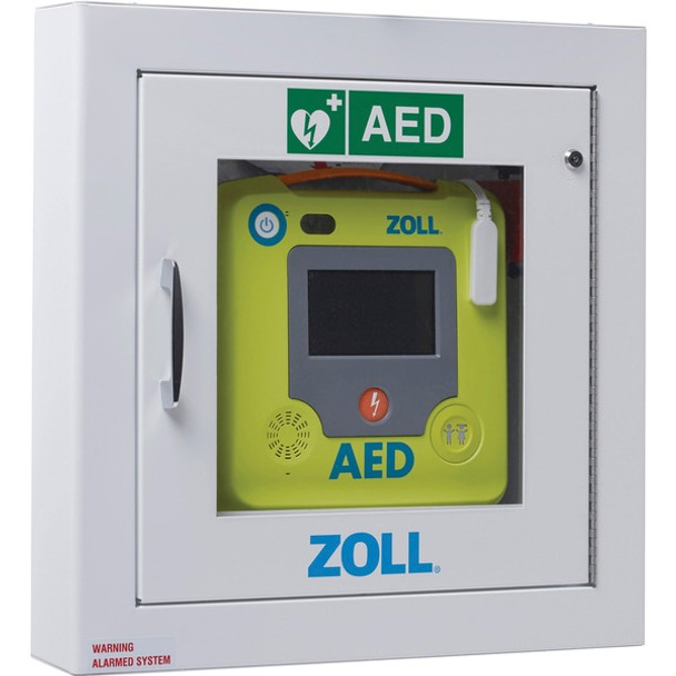 ZOLL Medical AED 3 Recessed Wall Cabinet - 14" x 3.5" x 14" - Green