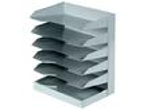 FILE DESKTOP 6 SHELF GRAY Bremerton Stocks