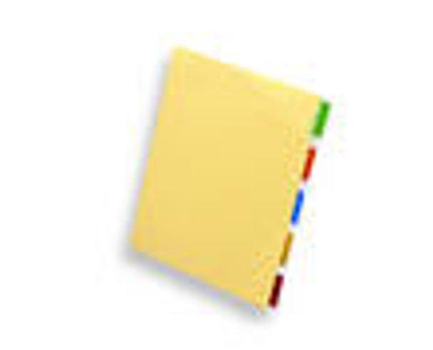 INDEX SHEET 5 COLOR TAB SET