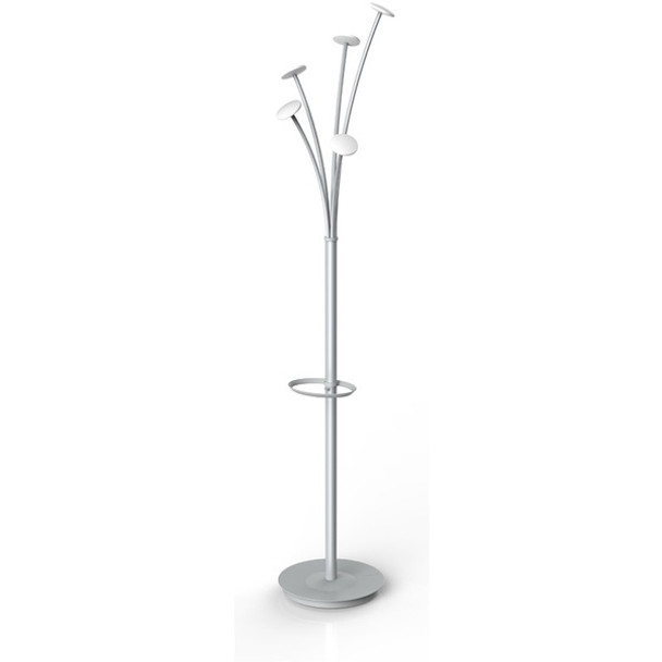 Alba Festival Coat Stand - White - ABS Plastic, Steel, Metal - 1 Each