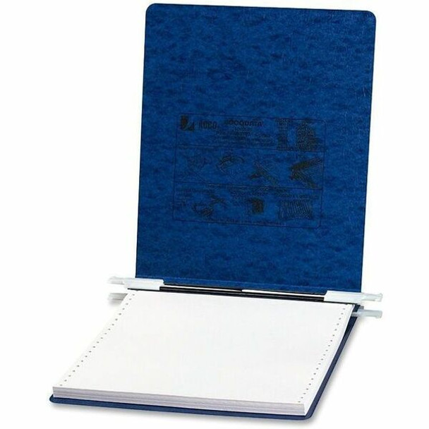 ACCO PRESSTEX Unburst Sheet Covers - 6" Binder Capacity - 9 1/2" x 11" Sheet Size - Dark Blue - Recycled - Retractable Filing Hooks, Hanging System, Moisture Resistant, Water Resistant - 1 Each