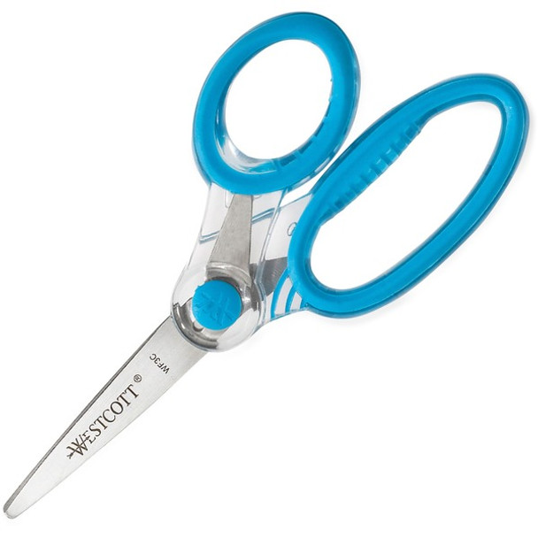 Westcott X-RAY Kids Scissors - 2" Cutting Length - 5" Overall Length - Straight-left/right - Stainless Steel - Pointed Tip - Bright Assorted - 1 Each