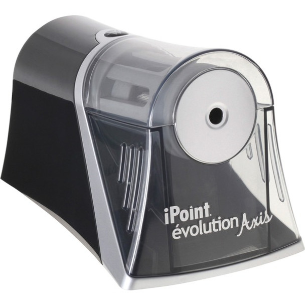 Westcott iPoint Evolution Axis Single Hole Sharpener - Desktop - 1 Hole(s) - Helical - 4.5" Height x 7" Width x 4.3" Depth - Silver - 1 Each