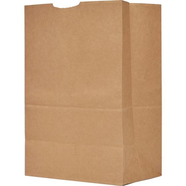 AJM Packaging Grocery Sacks - 12" Width x 17" Length x 7" Depth - Kraft - Kraft - 500/Carton - Grocery, Food