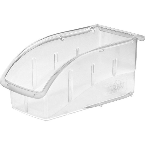 Akro-Mils Insight Ultra Clear Bin - Internal Dimensions: 9.44" Length x 4.13" Width x 4.44" Height - External Dimensions: 10.9" Length x 5.5" Width x 5.3" Height - 25 lb - Stackable - Polycarbonate - Clear - For Multipurpose - 1 Each