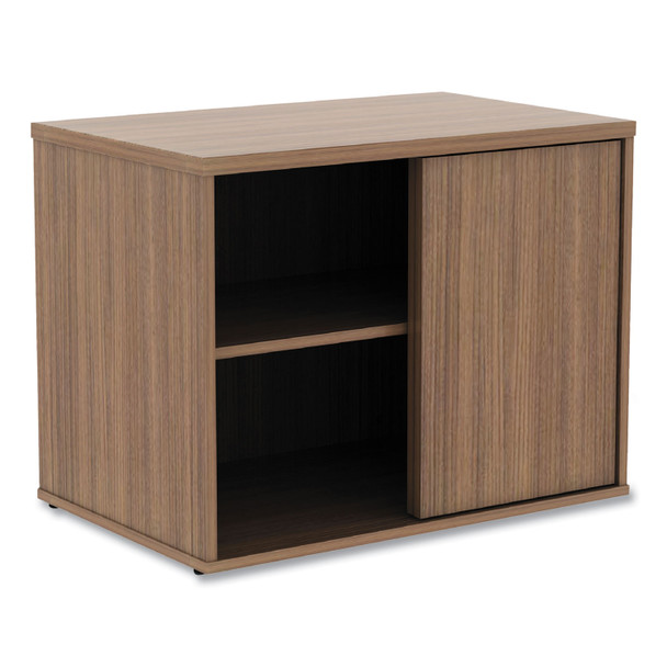 Alera Open Office Low Storage Cabinet Credenza, 29.5 x 19.13 x 22.78, Walnut