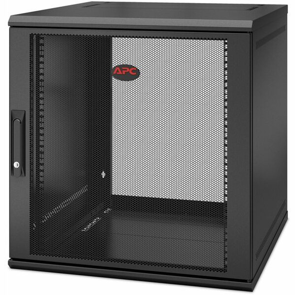 APC by Schneider Electric NetShelter WX 12U Single Hinged Wall-mount Enclosure 600mm Deep - For Networking, Airflow System - 45U Rack Height x 19" Rack Width x 20.79" Rack Depth - Wall Mountable - Black - 200.42 lb Static/Stationary Weight Capacity